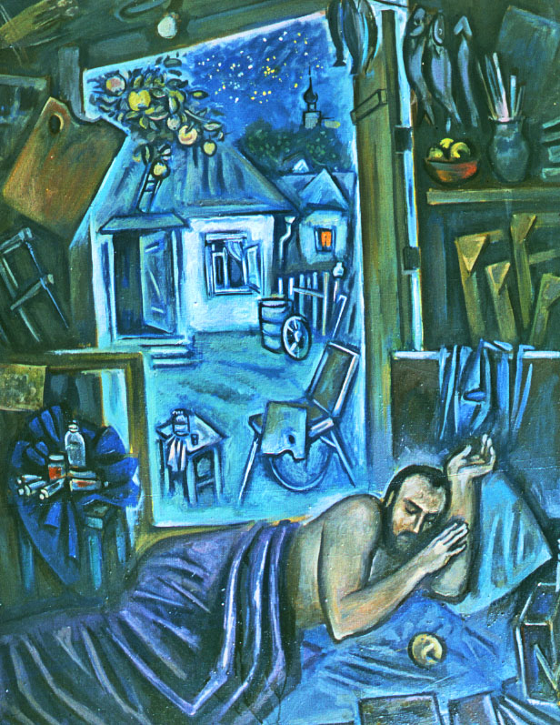 «Серпень в селі». 1989. Полотно, олія